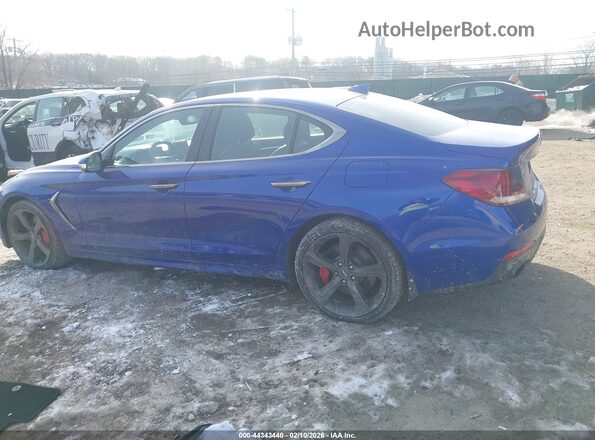 KMTG34LE5LU064182 2020 GENESIS G70 Синий Задняя левая четверть