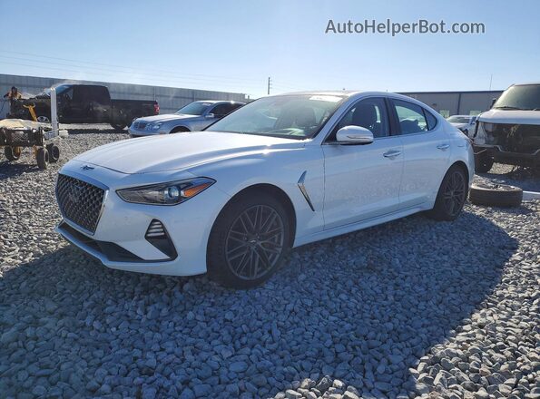 KMTG34LE6KU014681 2019 GENESIS G70 Белый Передняя левая четверть