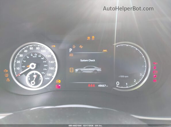 KMTG34SC2RU142622 2024 GENESIS G70 Black Vista de los asientos traseros
