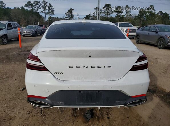 KMTG34SC5RU137012 2024 GENESIS G70 White Widok z tyłu