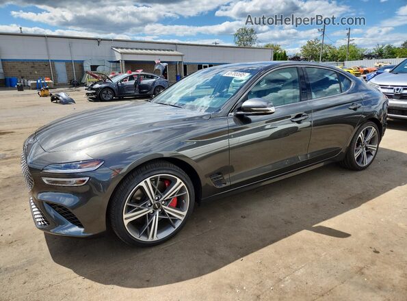 KMTG34SC6RU138184 2024 GENESIS G70 Угольный Передняя левая четверть