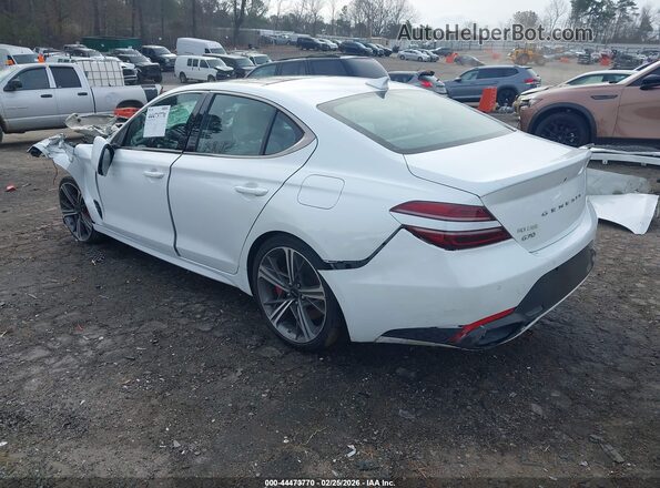 KMTG34SC8RU141376 2024 GENESIS G70 Белый Задняя левая четверть