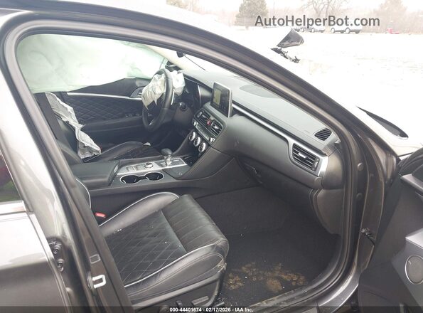 KMTG44LA1LU048488 2020 GENESIS G70 Gray Вид салону спереду