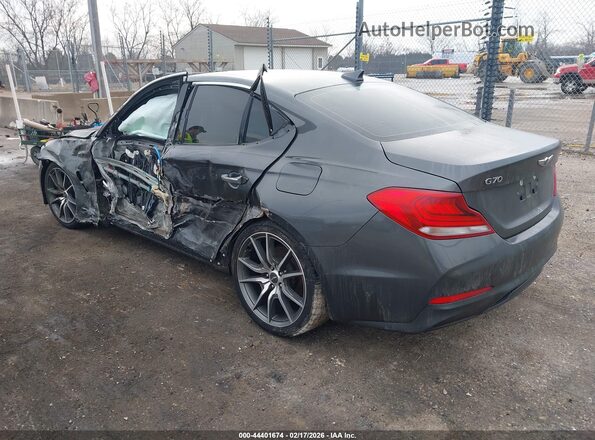 KMTG44LA1LU048488 2020 GENESIS G70 Gray Задня ліва чверть