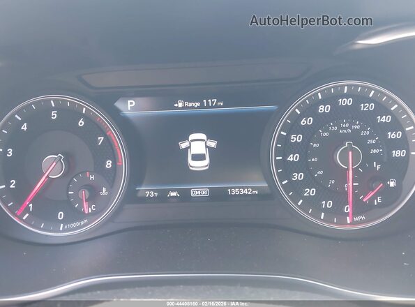 KMTG74LE7KU026293 2019 GENESIS G70 Gray Vista de los asientos traseros