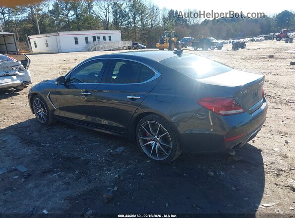 KMTG74LE7KU026293 2019 GENESIS G70 Gray Trasero izquierdo