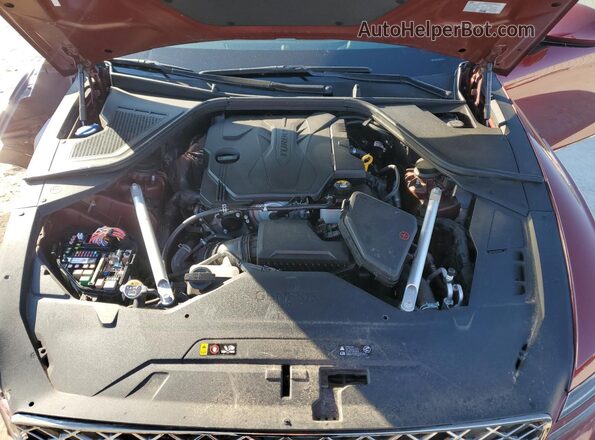 KMTGA4SC0RU211040 2024 GENESIS G80 Maroon უკანა სალონის ხედი