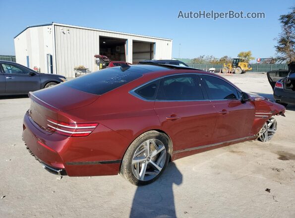 KMTGA4SC0RU211040 2024 GENESIS G80 Maroon უკანა მარჯვენა