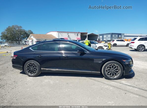 KMTGB4SC4MU045871 2021 GENESIS G80 Черный Вид задней части салона