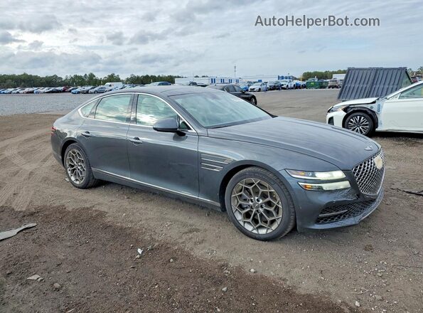 KMTGB4SC5MU045913 2021 GENESIS G80 Серый Передняя правая четверть