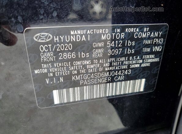 KMTGC4SD6MU044243 2021 GENESIS G80 Черный Вид подкапотного пространства