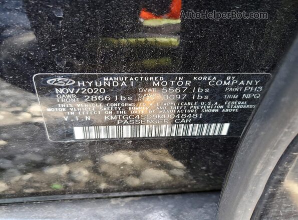 KMTGC4SD9MU048481 2021 GENESIS G80 Black Вид підкапотного простору