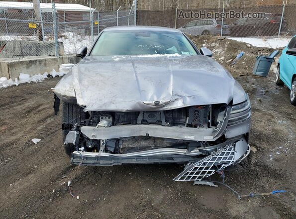 KMTGE4S19PU006882 2023 GENESIS G80 Silver Widok z tyłu