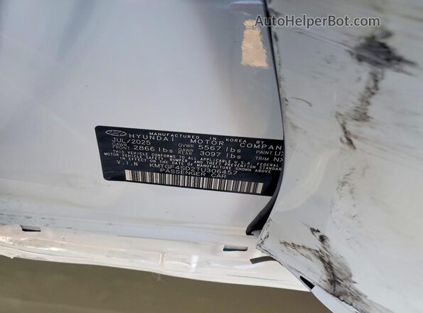KMTGF4SD2TU306457 2026 GENESIS G80 White Engine compartment view