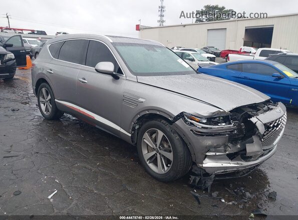 KMUHCESC5MU062259 2021 GENESIS GV80 Gray Delantero derecho