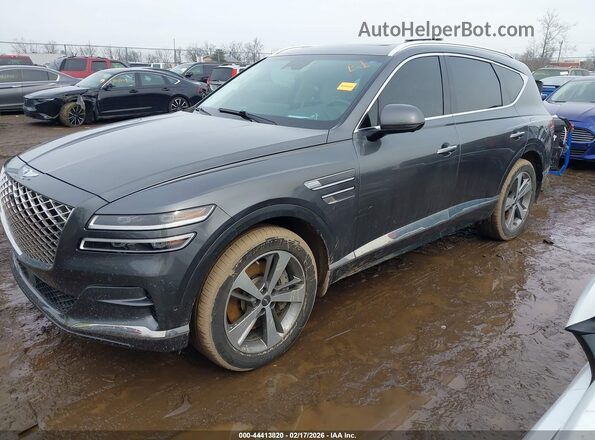 KMUHCESC9NU077896 2022 GENESIS GV80 Gray Передня ліва чверть