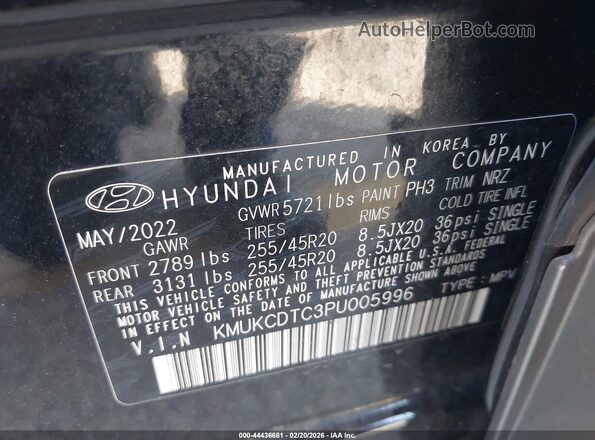 KMUKCDTC3PU005996 2023 GENESIS GV60 Black Շարժիչի բաժամունքի տեսք