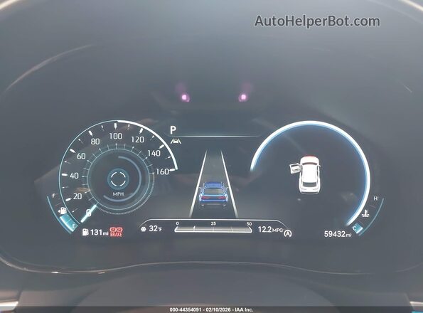 KMUMCDTC5NU022384 2022 GENESIS GV70 Blue Вид задніх сидінь