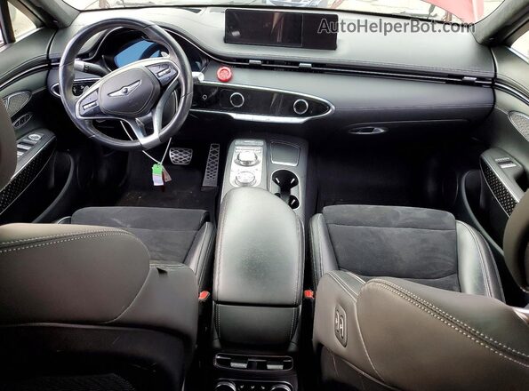 KMUMCDTC7NU041132 2022 GENESIS GV70 Red Widok deski rozdzielczej