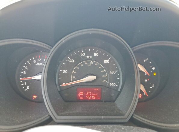 KNADM4A32G6638244 2016 KIA RIO Белый Вид щитка приборов