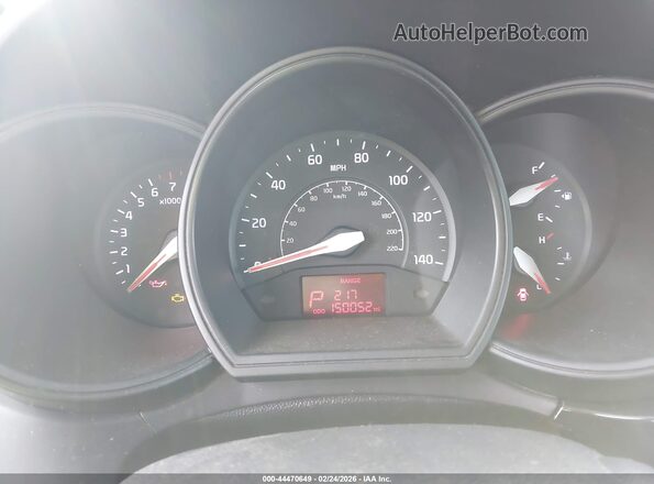 KNADM4A32G6654475 2016 KIA RIO Белый Вид задних сидений