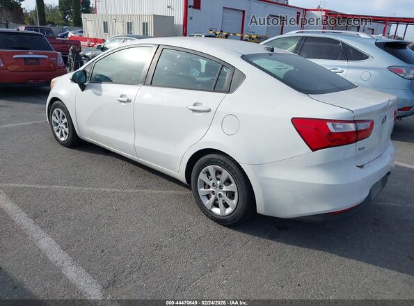KNADM4A32G6654475 2016 KIA RIO Белый Задняя левая четверть