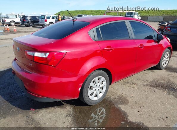 KNADM4A36H6025643 2017 KIA RIO Красный Задняя правая четверть