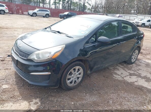 KNADM4A38G6541730 2016 KIA RIO Черный Передняя левая четверть