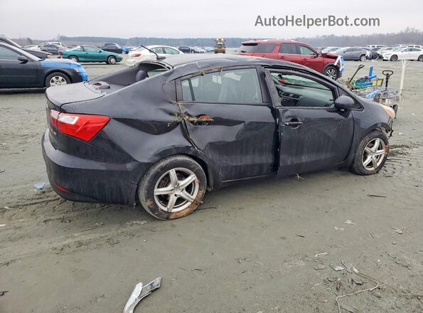 KNADM4A39H6011235 2017 KIA RIO Черный Задняя правая четверть