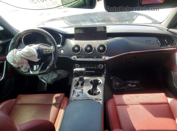 KNAE35LD3P6131324 2023 KIA STINGER Синий Вид панели приборов