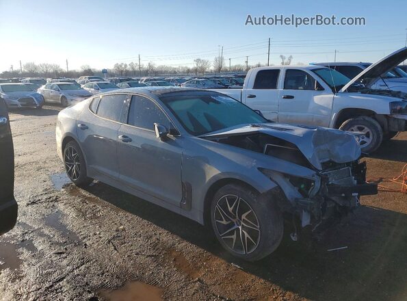 KNAE35LD3P6133378 2023 KIA STINGER Серый Передняя правая четверть