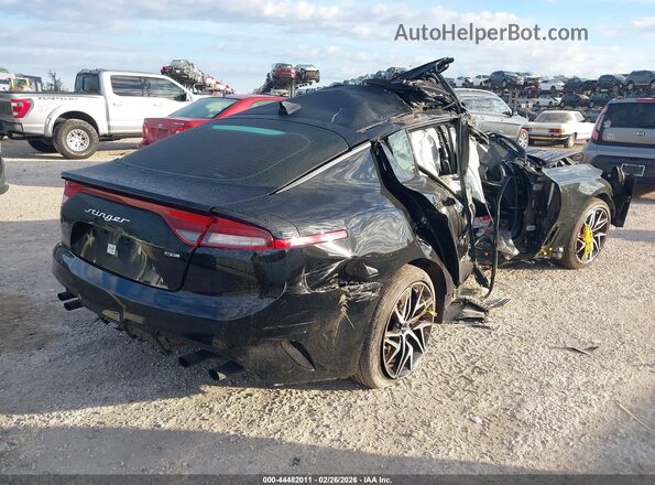 KNAE35LD7P6123582 2023 KIA STINGER Черный Задняя правая четверть