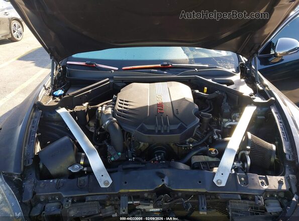 KNAE45LC2K6057777 2019 KIA STINGER Черный Вид сзади