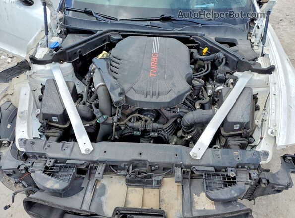 KNAE55LC2P6130053 2023 KIA STINGER Белый Вид подкапотного пространства