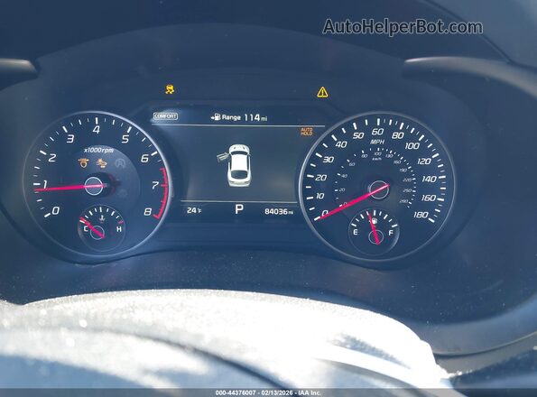 KNAE55LC4K6043148 2019 KIA STINGER Gray Widok tylnych siedzeń