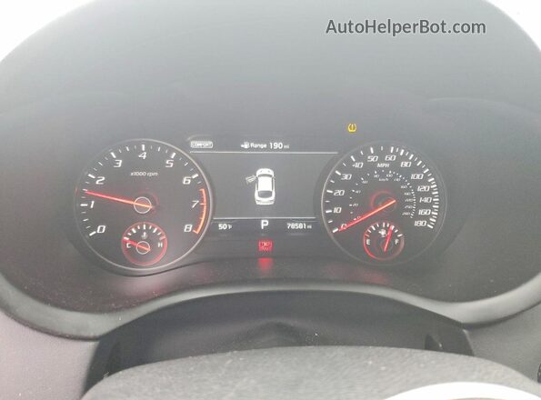 KNAE55LC8K6043072 2019 KIA STINGER Черный Вид щитка приборов