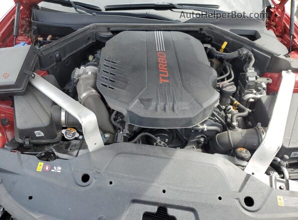 KNAE55LCXP6130642 2023 KIA STINGER Красный Вид задней части салона