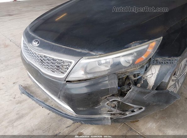KNAGN4ADXG5093838 2016 KIA OPTIMA HYBRID Black Widok z przodu