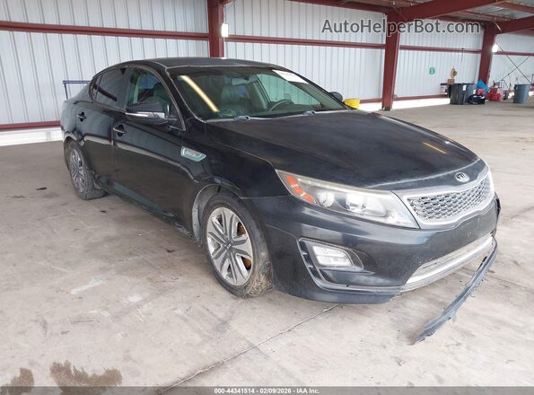 KNAGN4ADXG5093838 2016 KIA OPTIMA HYBRID Black Przód prawy