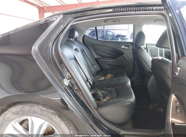 KNAGN4ADXG5093838 2016 KIA OPTIMA HYBRID Black Widok naklejki z numerem VIN