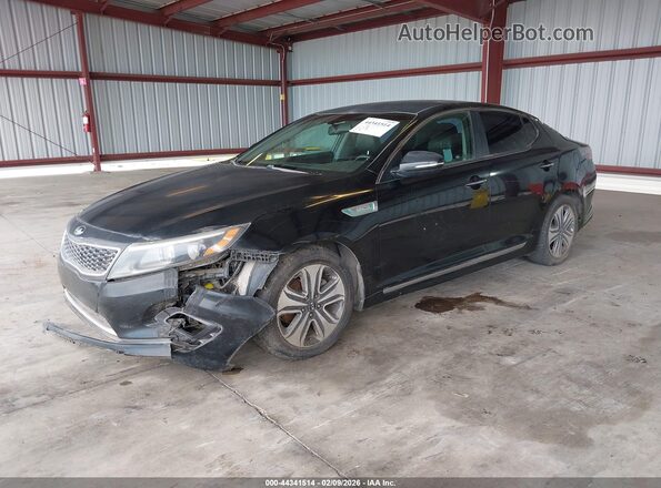KNAGN4ADXG5093838 2016 KIA OPTIMA HYBRID Black Przód lewy