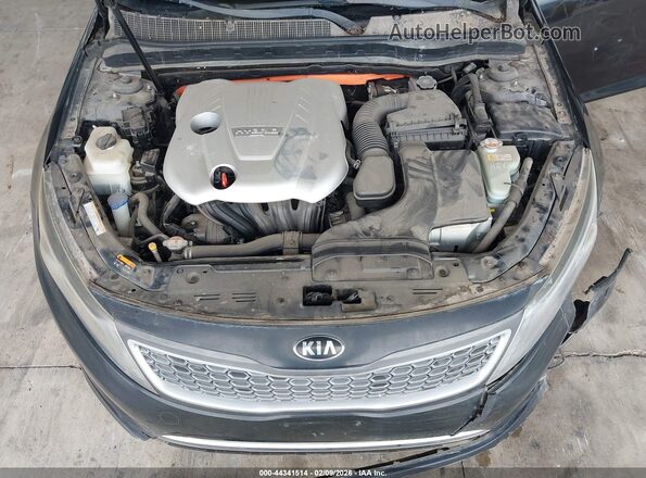 KNAGN4ADXG5093838 2016 KIA OPTIMA HYBRID Black Widok z tyłu