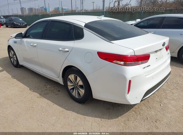 KNAGT4LC3H5008673 2017 KIA OPTIMA HYBRID Белый Задняя левая четверть