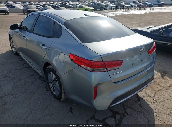 KNAGT4LE5J5023277 2018 KIA OPTIMA HYBRID Серый Задняя левая четверть