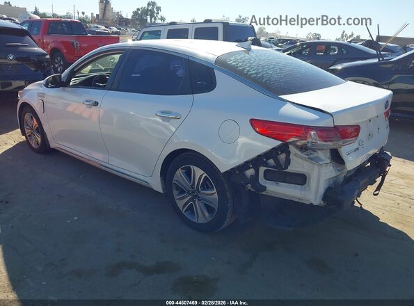 KNAGV4LD5H5013196 2017 KIA OPTIMA PLUG-IN HYBRID White Trasero izquierdo