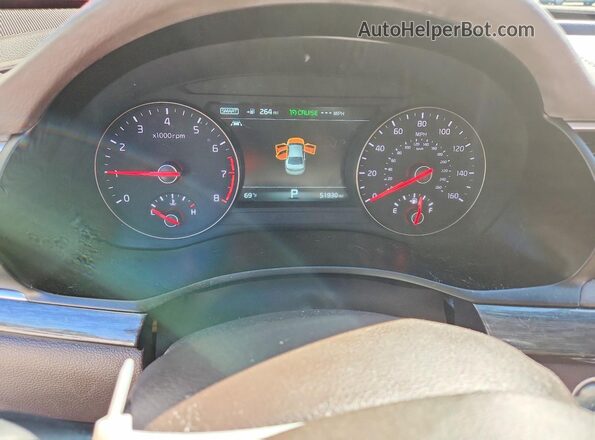 KNALC4J10J5098466 2018 KIA CADENZA Черный Вид щитка приборов