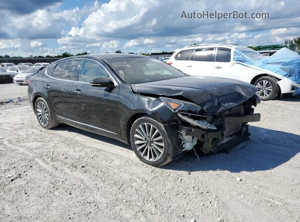 KNALC4J11J5101357 2018 KIA CADENZA Черный Передняя правая четверть