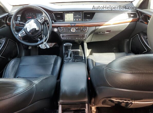 KNALC4J11J5101357 2018 KIA CADENZA Черный Вид панели приборов