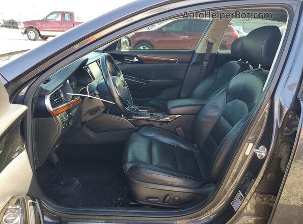 KNALC4J15K5164995 2019 KIA CADENZA Серый Вид салона спереди