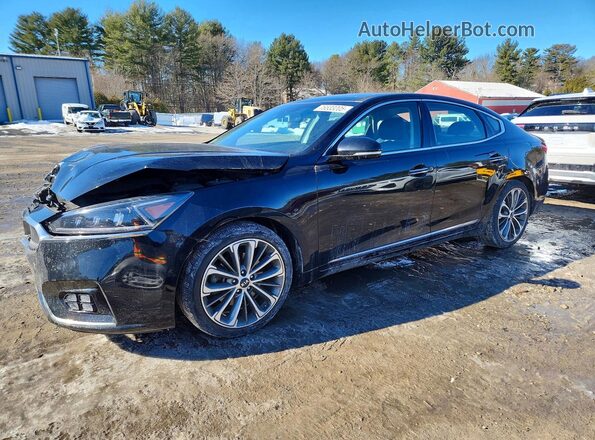 KNALC4J18K5166790 2019 KIA CADENZA Черный Передняя левая четверть